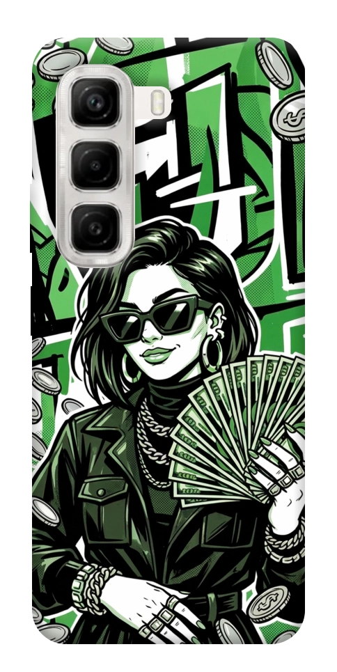 Чехол Money woman green для Infinix Hot 50 4G