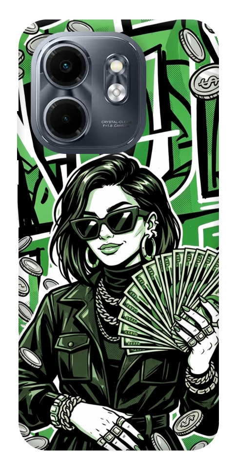 Чохол Money woman green для Infinix Smart 9 4G