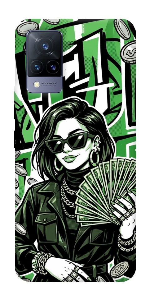 Чехол Money woman green для Vivo V21
