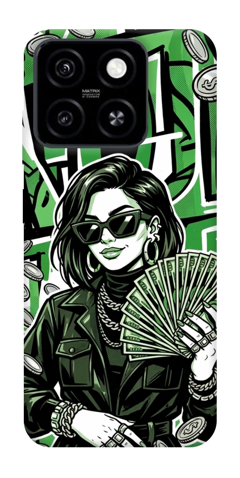 Чехол Money woman green для ZTE Blade A55 4G