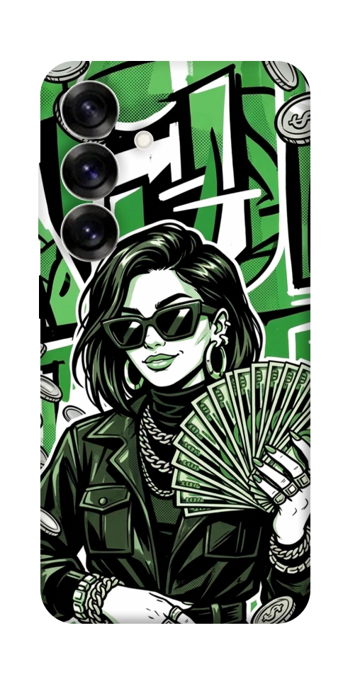 Чехол Money woman green для Galaxy S25