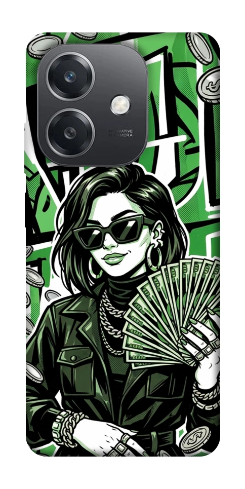 Чохол Money woman green для Oppo А3х 4G