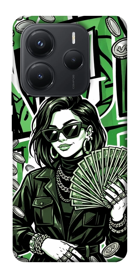 Чохол Money woman green для Xiaomi Redmi Note 14 5G
