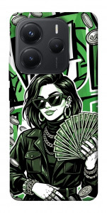Чохол Money woman green для Xiaomi Redmi Note 14 5G