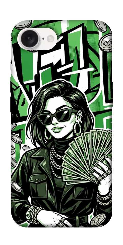 Чехол Money woman green для iPhone 16e