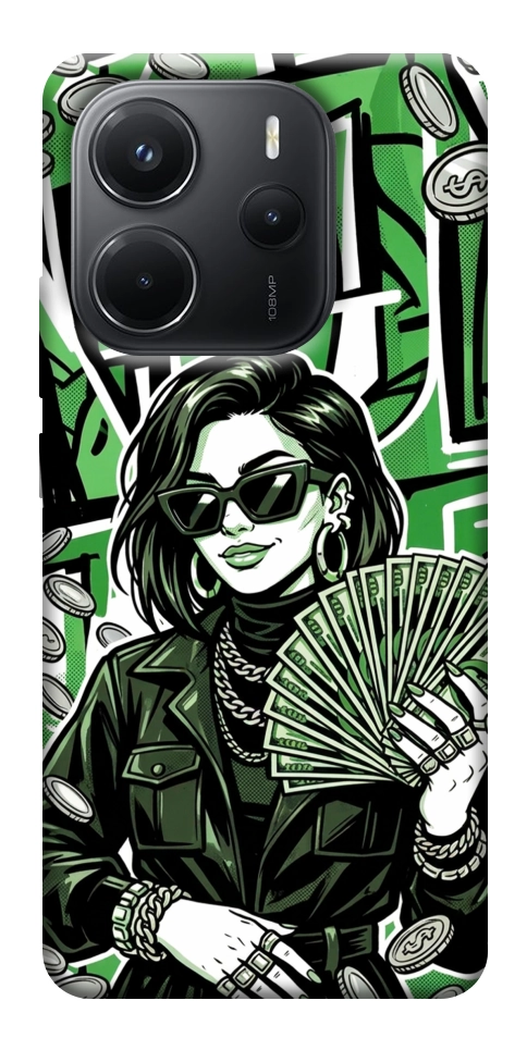 Чохол Money woman green для Xiaomi Redmi Note 14 4G (Int. version)