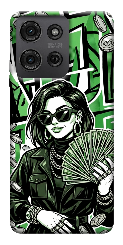 Чехол Money woman green для Motorola Moto G75 5G