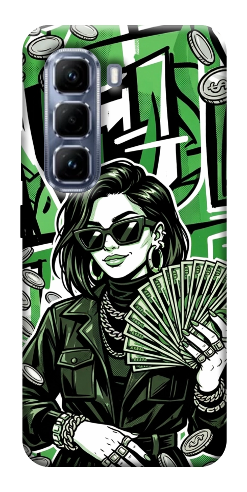 Чехол Money woman green для Infinix Hot 50 Pro