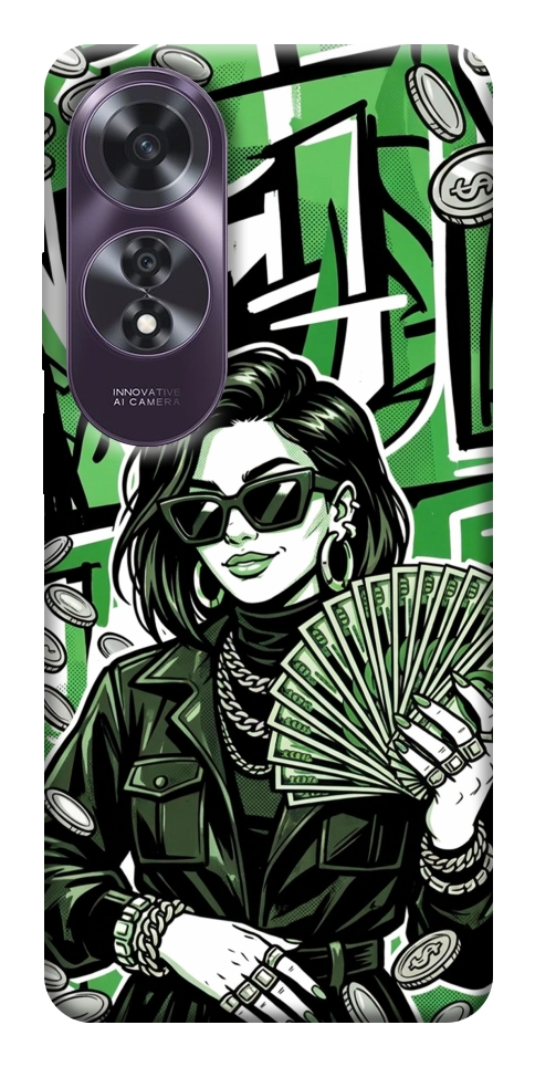 Чохол Money woman green для Oppo A60 4G