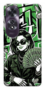Чехол Money woman green для Oppo A60 4G