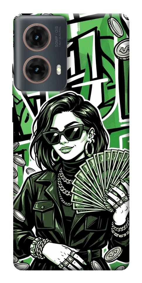 Чехол Money woman green для Motorola Moto G85