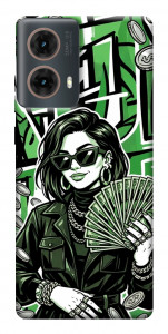 Чохол Money woman green для Motorola Moto G85