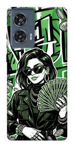 Чехол Money woman green для Motorola Edge 50 Fusion