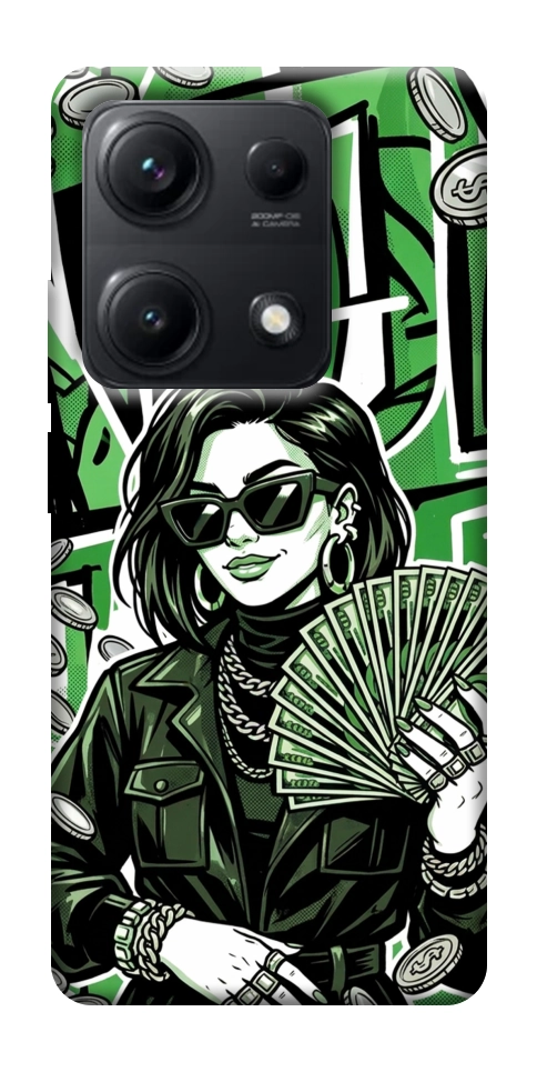 Чехол Money woman green для Xiaomi Redmi Note 14S