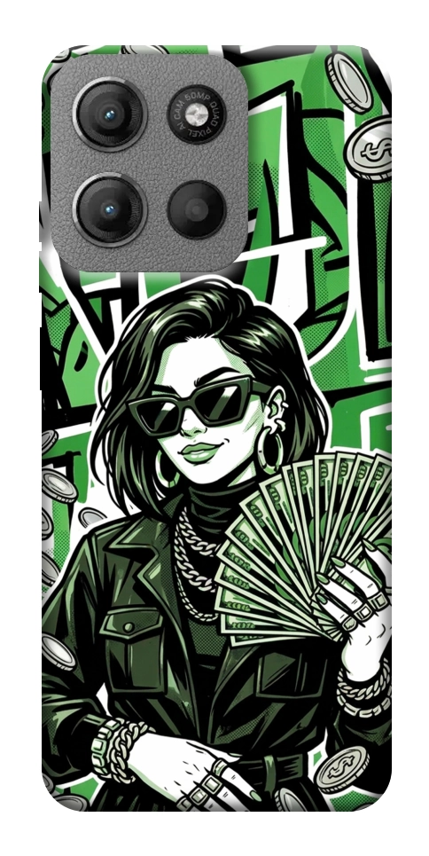 Чехол Money woman green для Motorola Moto G15 4G