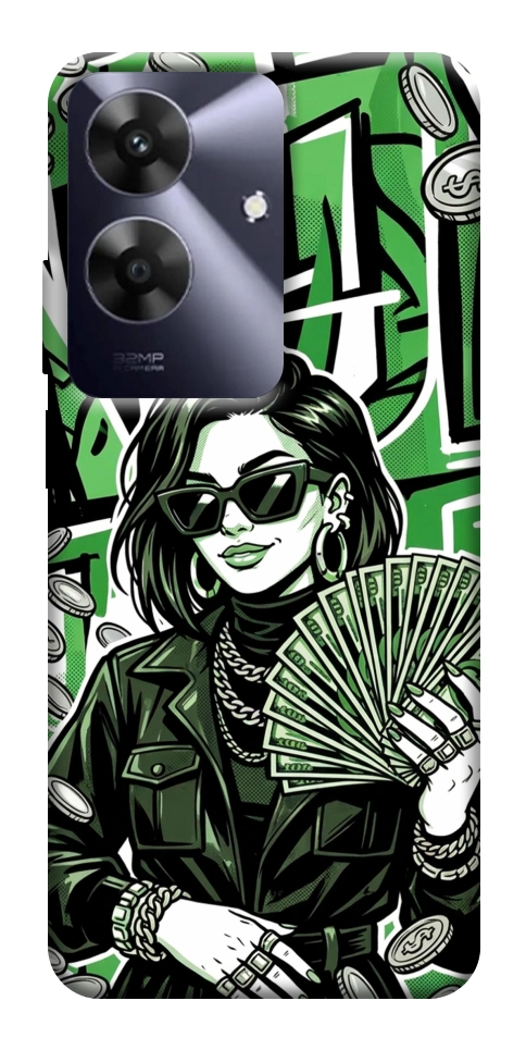 Чехол Money woman green для Realme Note 60