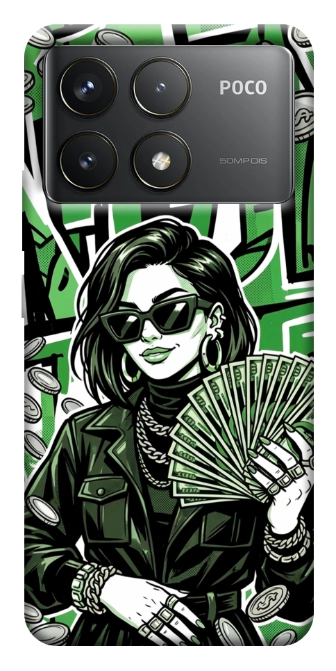 Чохол Money woman green для Xiaomi Poco F6 Pro