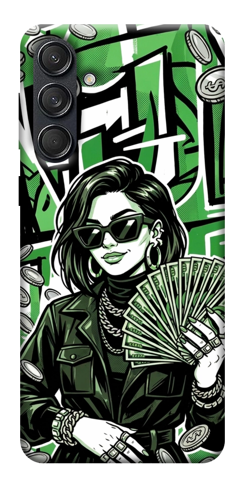 Чехол Money woman green для Galaxy M55