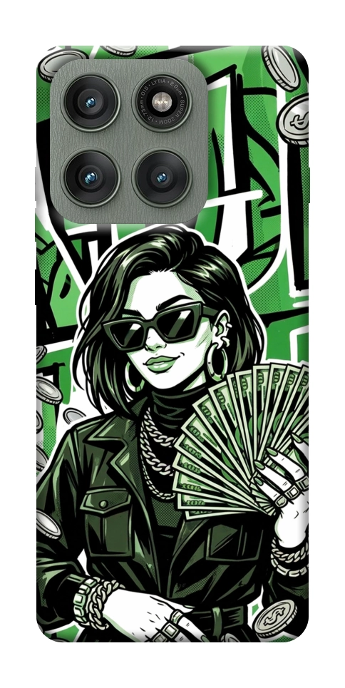 Чехол Money woman green для Motorola Edge 60 Pro