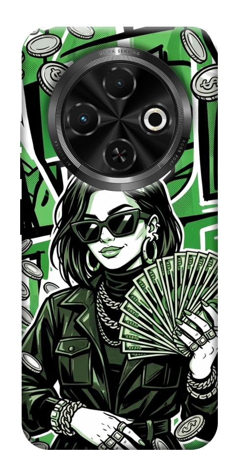 Чехол Money woman green для TECNO Spark 30C (KL5n)