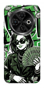 Чехол Money woman green для TECNO Spark 30C (KL5n)