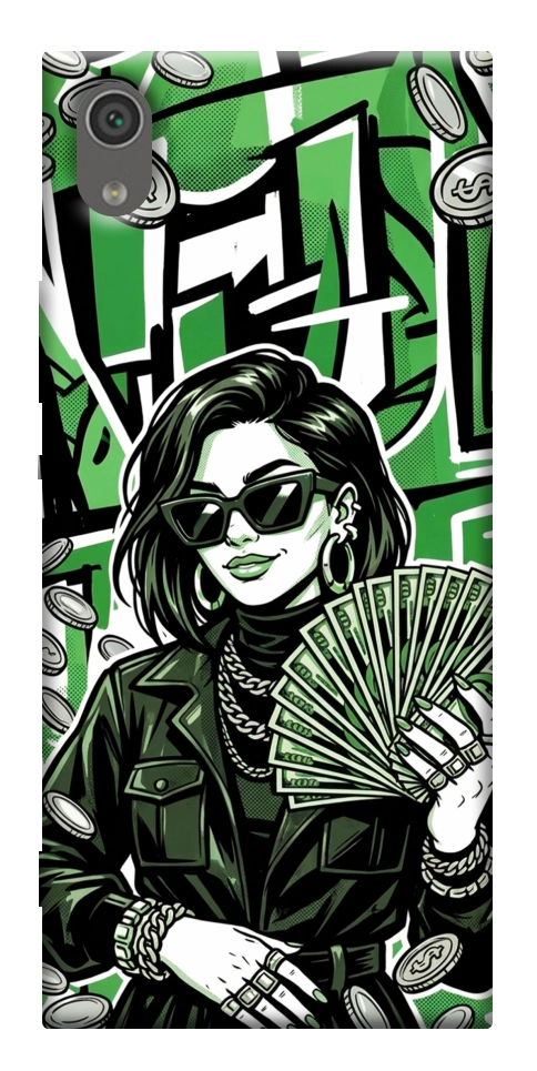 Чехол Money woman green для Sony Xperia XA1