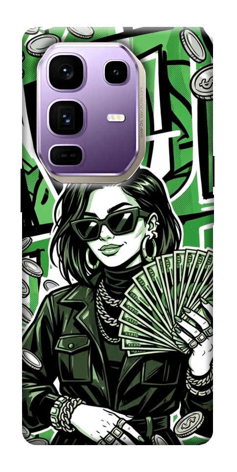 Чехол Money woman green для Infinix Note 50 Pro+