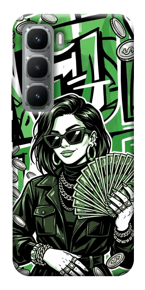 Чехол Money woman green для Infinix Hot 60