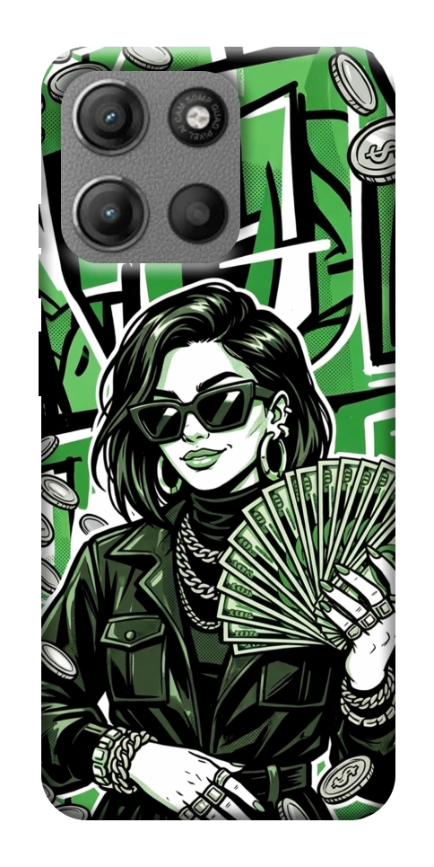 Чехол Money woman green для Motorola Moto G15 Power