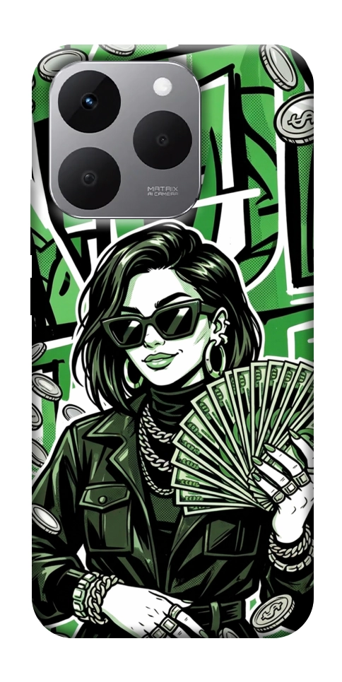 Чехол Money woman green для Realme 15T