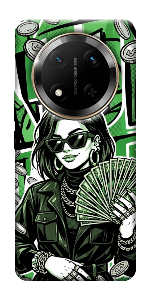 Чехол Money woman green для Huawei Honor X9c