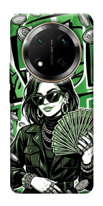 Чехол Money woman green для Huawei Honor X9c