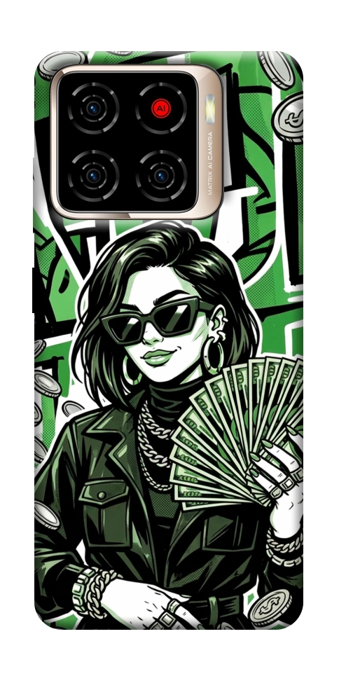 Чехол Money woman green для ZTE Blade A56