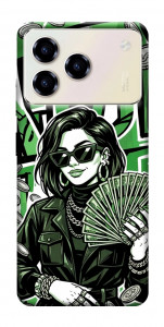 Чехол Money woman green для ZTE Blade A76 4G