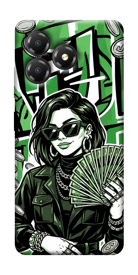 Чехол Money woman green для ZTE Blade A36
