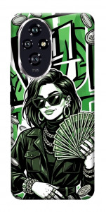 Чехол Money woman green для Huawei Honor 200