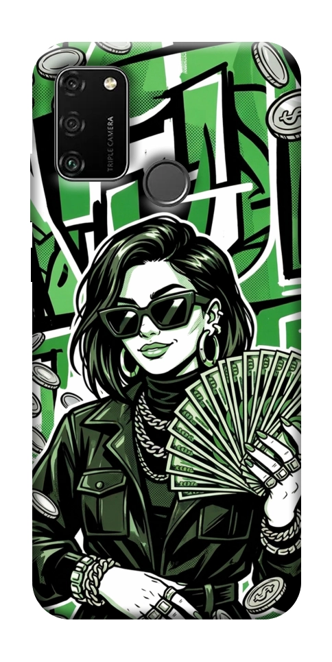 Чохол Money woman green для Huawei Honor 9A