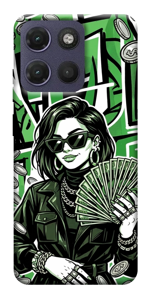 Чехол Money woman green для Motorola Moto G17