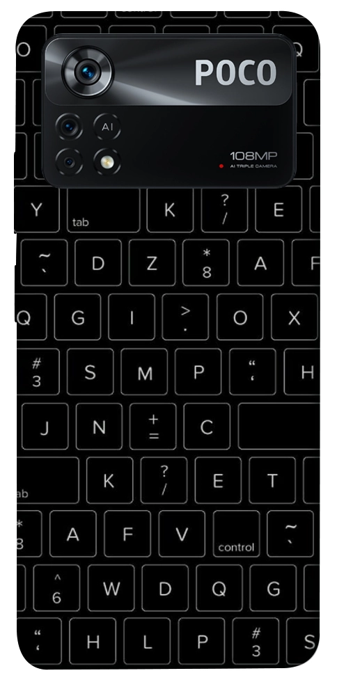 Чехол Keyboard для Xiaomi Poco X4 Pro