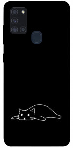 Чехол Lazy cat для Galaxy A21s (2020)