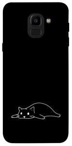 Чехол Lazy cat для Galaxy J6 (2018)