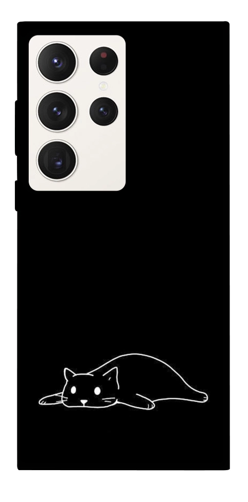 Чехол Lazy cat для Galaxy S23 Ultra