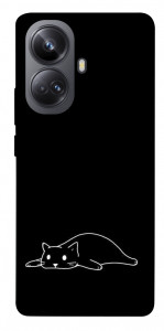 Чехол Lazy cat для Realme 10 Pro+