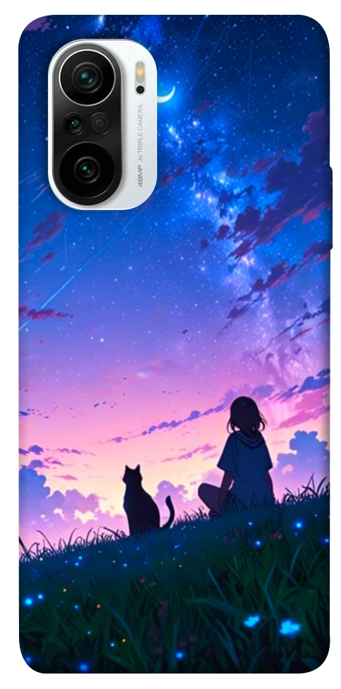 Чехол Space girl and cat для Xiaomi Mi 11i