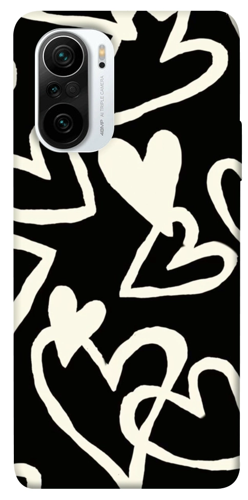Чехол Black and white hearts для Xiaomi Mi 11i