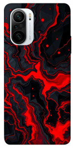 Чохол Black red marble для Xiaomi Redmi K40