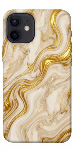 Чохол Liquid gold marble для iPhone 12 mini