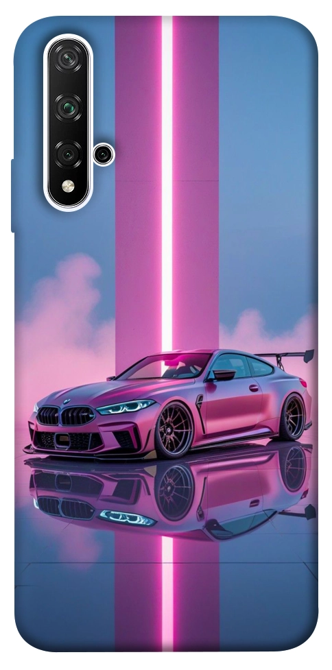 Чохол Pink neon car для Huawei Honor 20