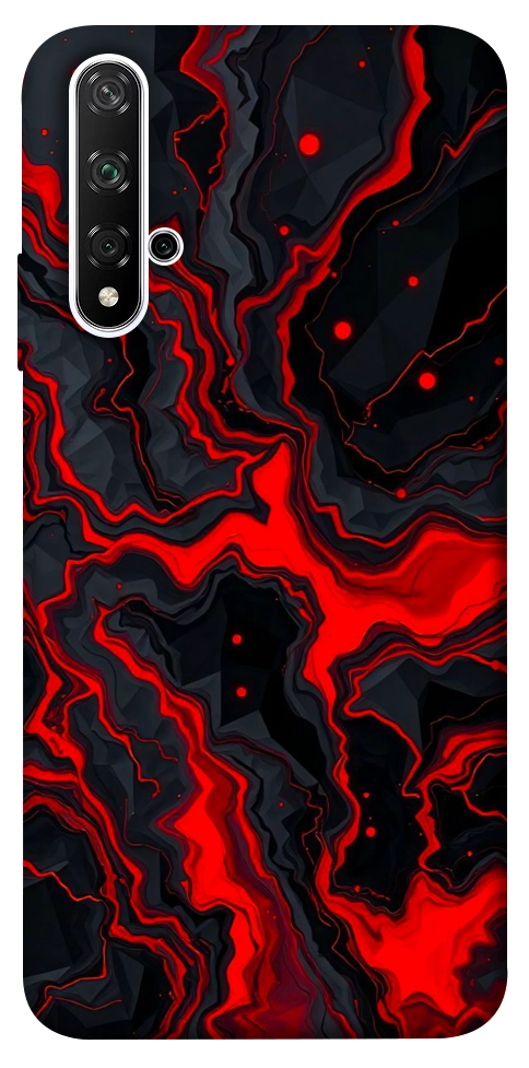 Чохол Black red marble для Huawei Honor 20