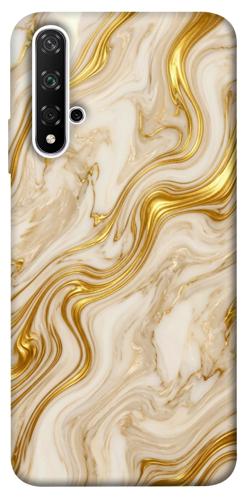 Чохол Liquid gold marble для Huawei Honor 20